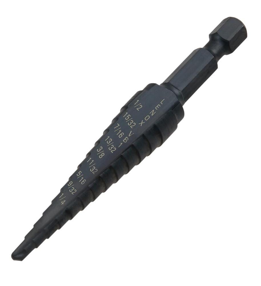 Vari-Bit Step Drilling #1-1/8&#34; 1/2&#34; 13 Sizes<span class=' ItemWarning' style='display:block;'>Item is usually in stock, but we&#39;ll be in touch if there&#39;s a problem<br /></span>