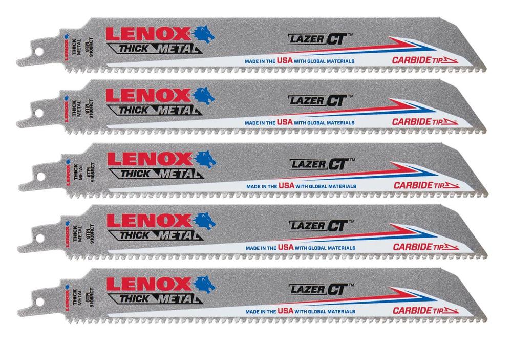 9&#34;x1&#34; 8TPI LAZER Carbide Tipped Extreme Metal Recip 5 pk<span class=' ItemWarning' style='display:block;'>Item is usually in stock, but we&#39;ll be in touch if there&#39;s a problem<br /></span>