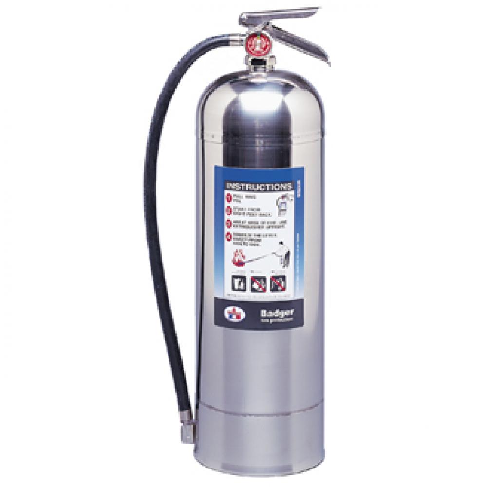 Badger Pressurized Water 9.46L Fire Extinguisher<span class=' ItemWarning' style='display:block;'>Item is usually in stock, but we&#39;ll be in touch if there&#39;s a problem<br /></span>