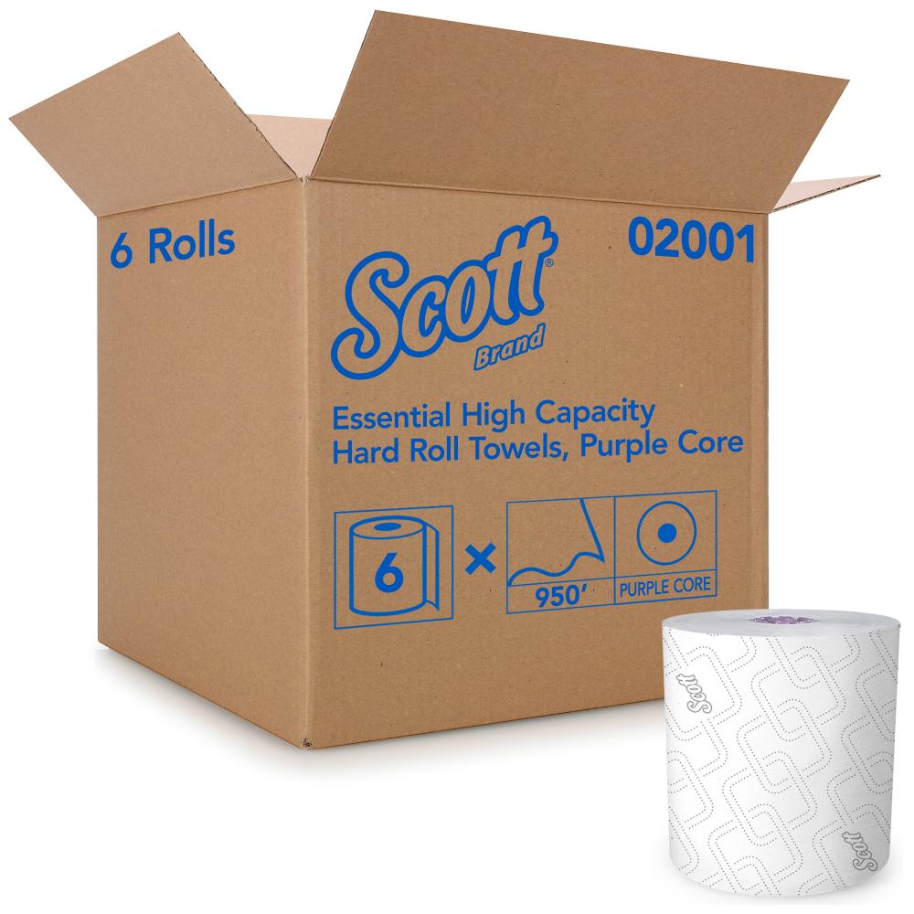 Scott Essential High Capacity Hard Roll Paper Towels (02001)<span class=' ItemWarning' style='display:block;'>Item is usually in stock, but we&#39;ll be in touch if there&#39;s a problem<br /></span>