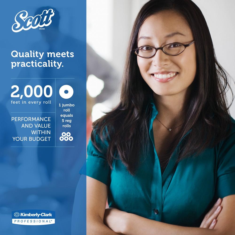 Scott Essential Jumbo Roll (JR) Commercial Toilet Paper (07223)<span class=' ItemWarning' style='display:block;'>Item is usually in stock, but we&#39;ll be in touch if there&#39;s a problem<br /></span>