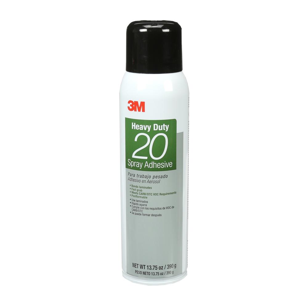 3M&trade; Heavy Duty 20 Spray Adhesive, clear, 13.8 oz.<span class=' ItemWarning' style='display:block;'>Item is usually in stock, but we&#39;ll be in touch if there&#39;s a problem<br /></span>