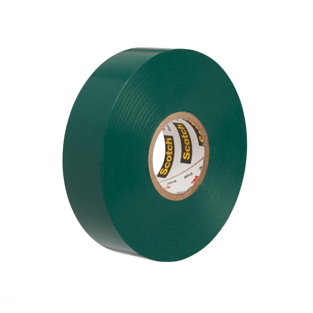 Scotch® Vinyl Colour Coding Electrical Tape, 35, green, 7 mil, 3/4 in x 66 ft, professional grade<span class=' ItemWarning' style='display:block;'>Item is usually in stock, but we&#39;ll be in touch if there&#39;s a problem<br /></span>