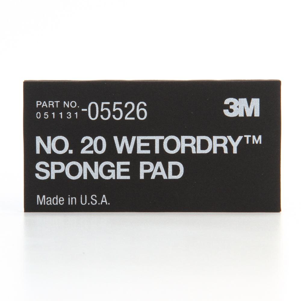 3M Wetordry Sponge Pad, 05526, 2 3/4 in x 5 -1/2 in x 3/8 in (2.75 cm x 13.97 cm x 0.95 cm)<span class=' ItemWarning' style='display:block;'>Item is usually in stock, but we&#39;ll be in touch if there&#39;s a problem<br /></span>