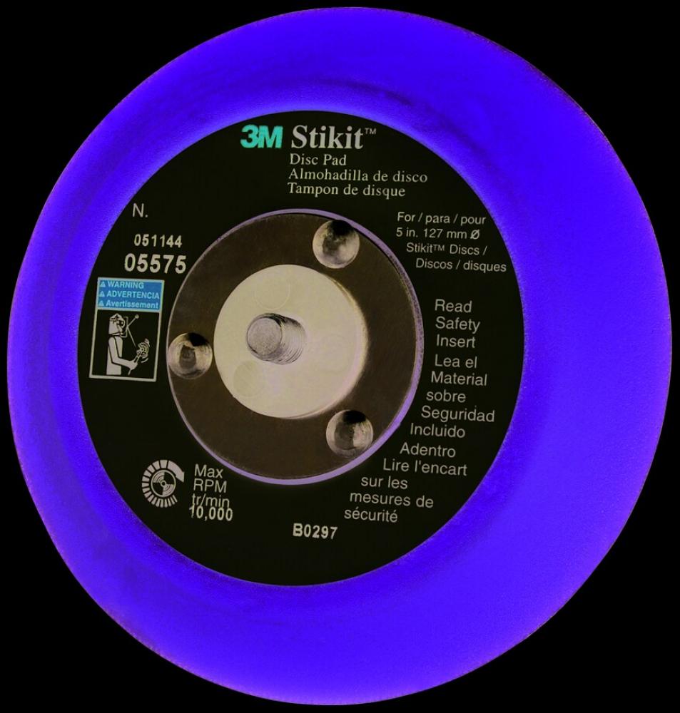 3M Stikit Disc Pad, 05575, yellow, 5 in x 3/4 in (127 mm x 19.1 mm)<span class=' ItemWarning' style='display:block;'>Item is usually in stock, but we&#39;ll be in touch if there&#39;s a problem<br /></span>