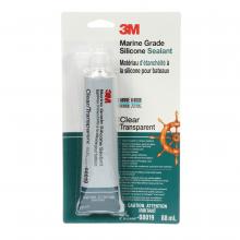 3M 08019 - 3M Marine Grade Silicone Sealant, PN08019, clear, 2.97 fl oz (88 mL)