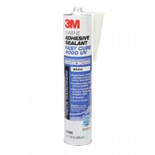 3M 4000UV-CART-WHT - 3M™ Hybrid Adhesive Sealant Fast Cure 4000 UV White, PN06580, 1/10 Gallon Cartridge, 12 per c