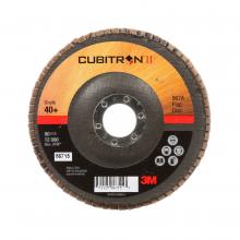 3M AB86715 - 3M™ Cubitron™ II Flap Disc, 967A, T27, 40+, Y-weight, 5 in x 7/8 in