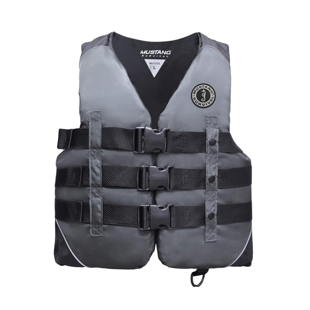 Nylon Water Sport Foam Vest (Black-Charcoal - XXXL)<span class=' ItemWarning' style='display:block;'>Item is usually in stock, but we&#39;ll be in touch if there&#39;s a problem<br /></span>