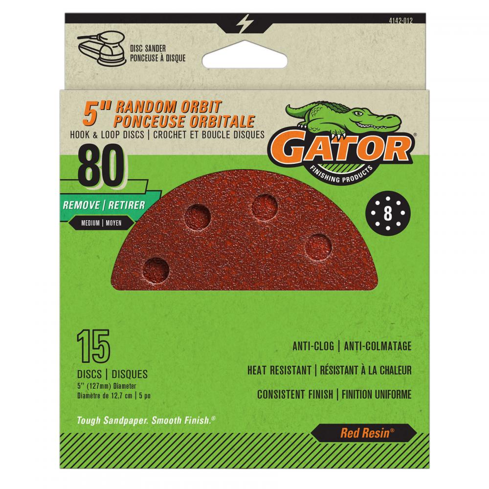 GATOR 5-INCH 8-HOLE GRIT MEDIUM 15 PACK<span class=' ItemWarning' style='display:block;'>Item is usually in stock, but we&#39;ll be in touch if there&#39;s a problem<br /></span>