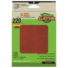 Rust-Oleum 5136012I - GATOR® RED RESIN CLAMP-ON 1/4 SANDING SHEETS