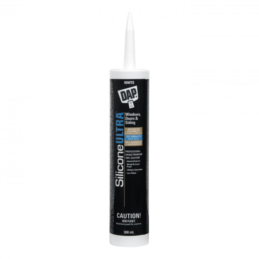 DAP® Kitchen & Bath 100% Silicone Sealant, White, 290mL<span class=' ItemWarning' style='display:block;'>Item is usually in stock, but we&#39;ll be in touch if there&#39;s a problem<br /></span>