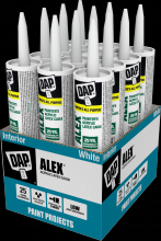 DAP Canada 74084 - DAP® DYNAFLEX 230 Premium Indoor/Outdoor Elastomeric Sealant, White, 300mL