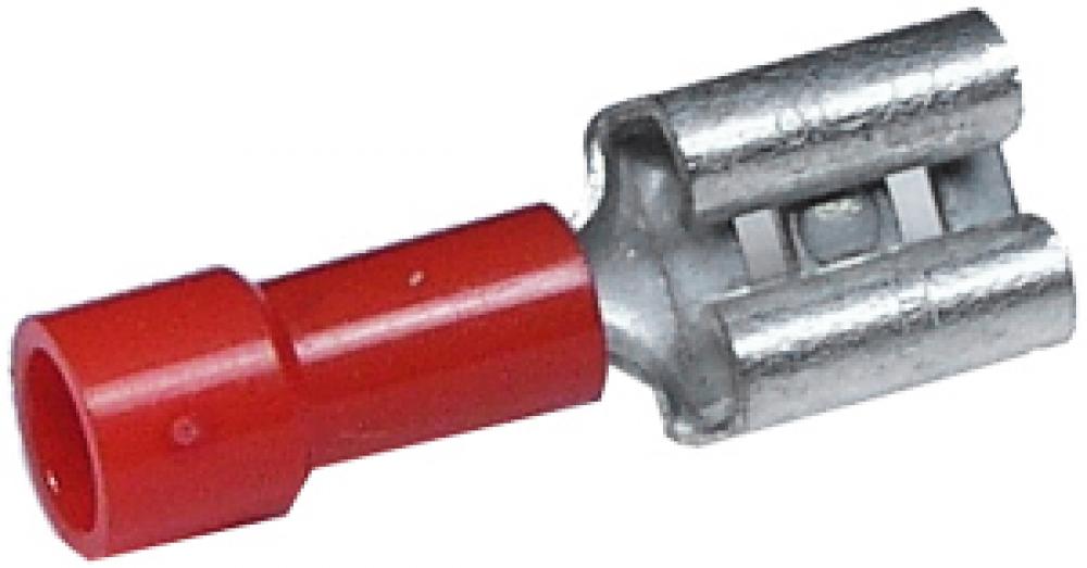 22-18GA .250 FEMALE QUICK CONNECTORS - RED<span class=' ItemWarning' style='display:block;'>Item is usually in stock, but we&#39;ll be in touch if there&#39;s a problem<br /></span>
