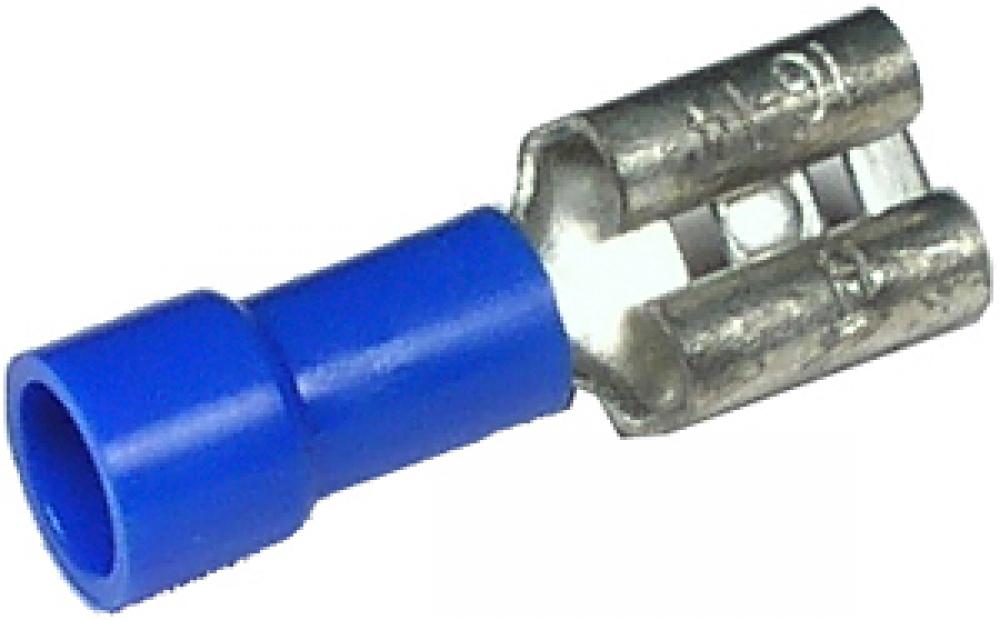16-14GA .250 FEMALE QUICK CONNECTORS - BLUE<span class=' ItemWarning' style='display:block;'>Item is usually in stock, but we&#39;ll be in touch if there&#39;s a problem<br /></span>