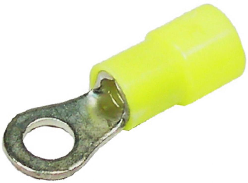 12-10GA #6 RING CONNECTORS - YELLOW<span class=' ItemWarning' style='display:block;'>Item is usually in stock, but we&#39;ll be in touch if there&#39;s a problem<br /></span>