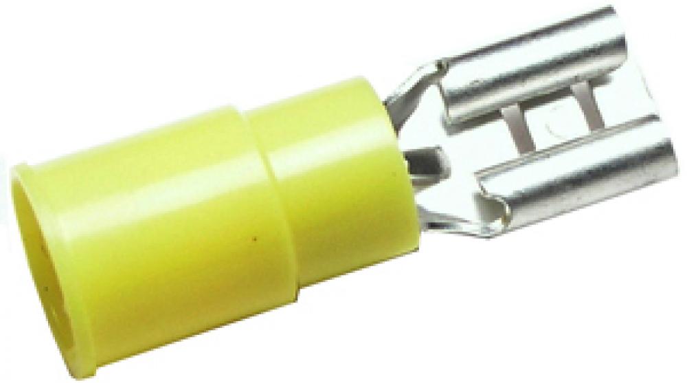 12-10GA .250 FEMALE QUICK CONNECTORS - YELLOW<span class=' ItemWarning' style='display:block;'>Item is usually in stock, but we&#39;ll be in touch if there&#39;s a problem<br /></span>