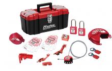 Master Lock Canada 1457VE410KABAS - Lockout Toolbox with Basic Valve and Electrical Device Assortment