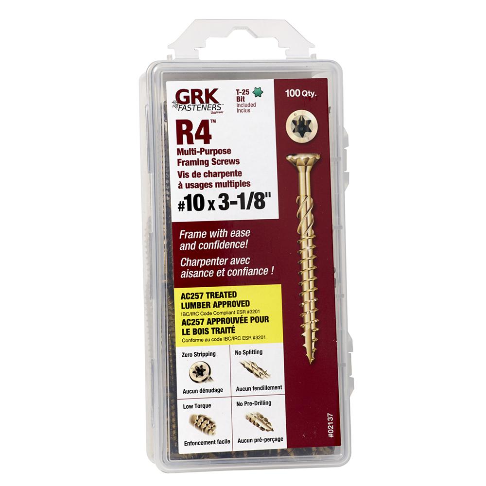 R4 Handy 10X3-1/8 100 Screws<span class=' ItemWarning' style='display:block;'>Item is usually in stock, but we&#39;ll be in touch if there&#39;s a problem<br /></span>