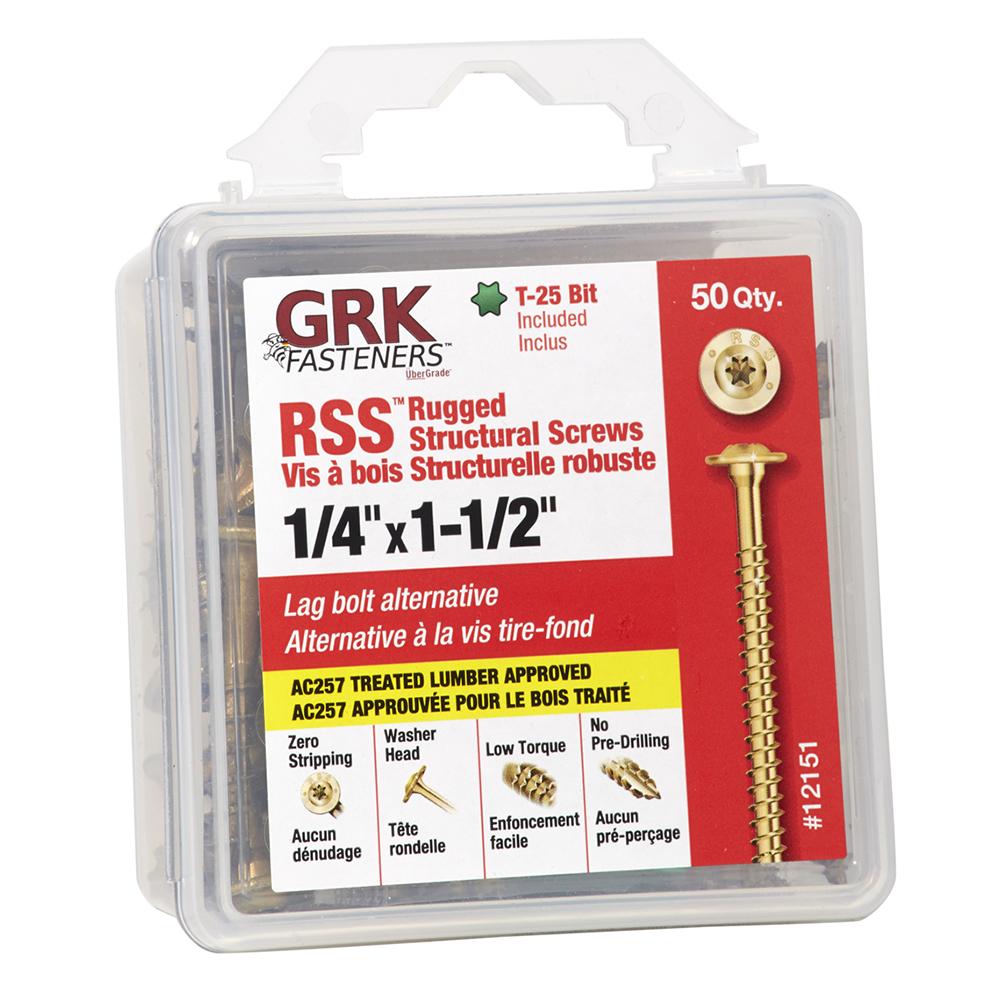 RSS Handy 1/4X1-1/2 50 Screws<span class=' ItemWarning' style='display:block;'>Item is usually in stock, but we&#39;ll be in touch if there&#39;s a problem<br /></span>