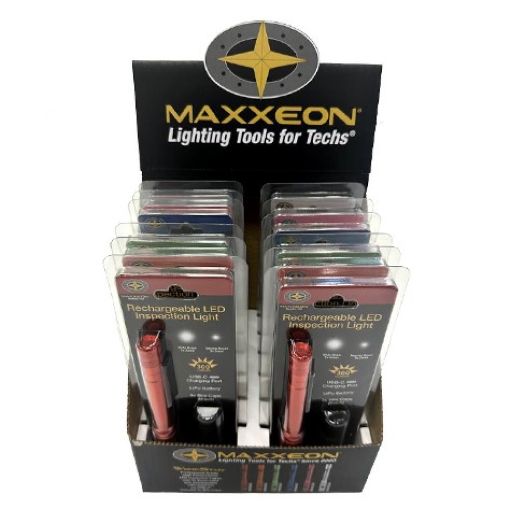 WorkStar Mixed Display 12-Pack - Rechargeable Penlights USB-C<span class=' ItemWarning' style='display:block;'>Item is usually in stock, but we&#39;ll be in touch if there&#39;s a problem<br /></span>