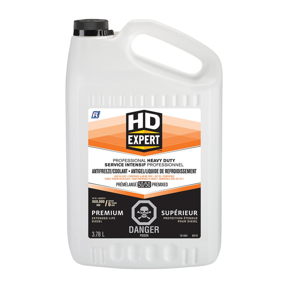 HD Expert - 50/50 Pre-Diluted Extended Life Heavy Duty Antifreeze/Coolant, Premium, 3.78 L<span class=' ItemWarning' style='display:block;'>Item is usually in stock, but we&#39;ll be in touch if there&#39;s a problem<br /></span>