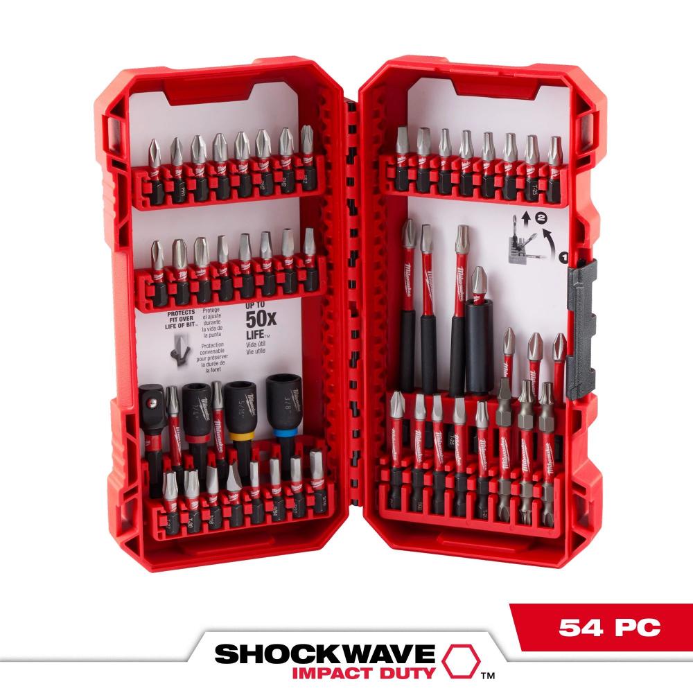 Milwaukee SHOCKWAVE Impact Duty™ Driver Bit Set - 54PC<span class='Notice ItemWarning' style='display:block;'>Purchase now and we&#39;ll ship when it&#39;s available<br /></span>