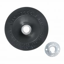 Bosch MG0450 - 4-1/2" Angle Grinder Accessory Rubber Backing Pad with Lock Nut