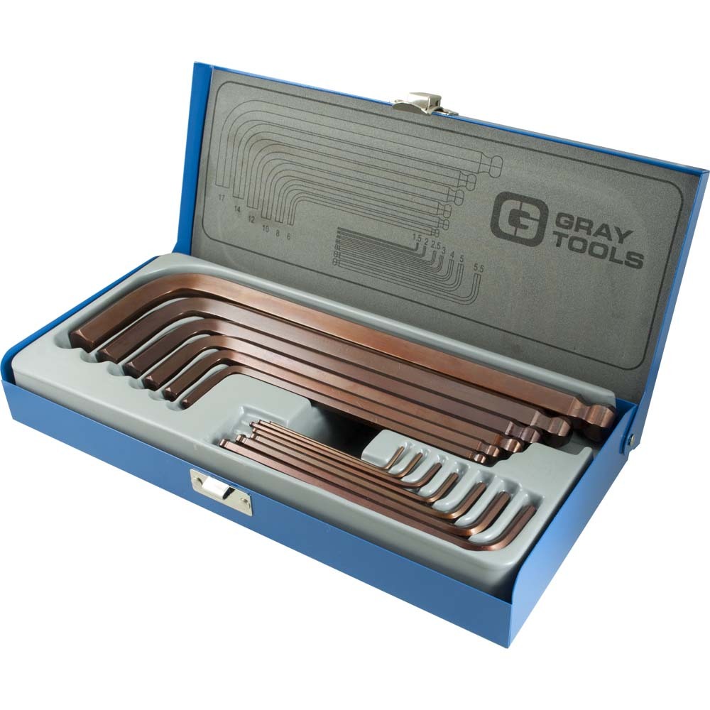 13 Piece Metric, Long Arm Ball S2 Hex Key Set, 1.5mm - 17mm<span class=' ItemWarning' style='display:block;'>Item is usually in stock, but we&#39;ll be in touch if there&#39;s a problem<br /></span>