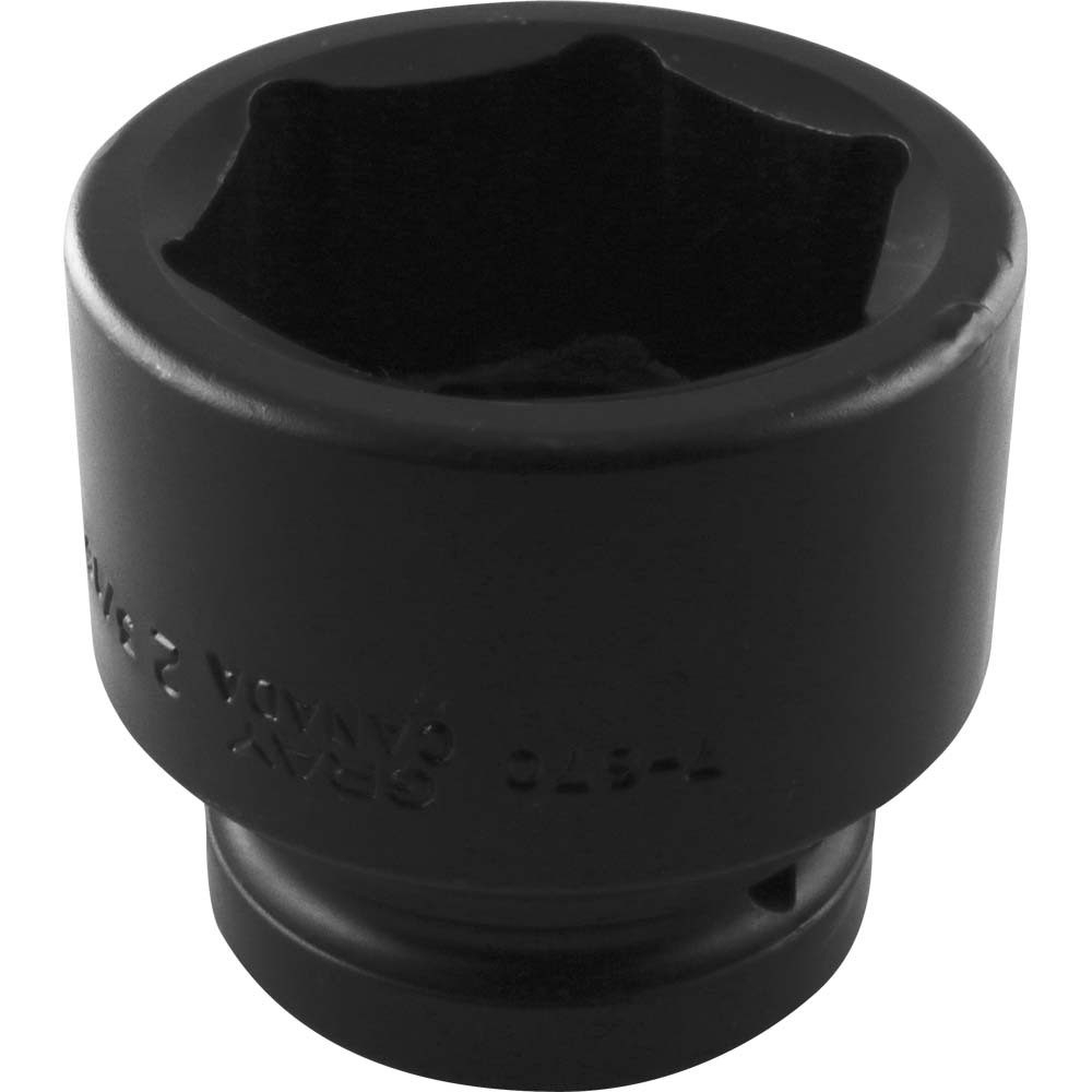 2-3/16&#34; X 1&#34; Drive, 6 Point Standard Length, Impact Socket<span class=' ItemWarning' style='display:block;'>Item is usually in stock, but we&#39;ll be in touch if there&#39;s a problem<br /></span>