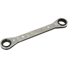 Gray Tools 5005 - 3/4" X 7/8" 12 Point, Flat Ratcheting Box Wrench, Mirror Chrome Finish