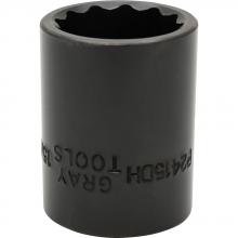 Gray Tools P2415DH - 15/16" X 1/2" Drive, 12 Point Regular Length, Impact Socket