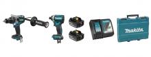 Makita DLX2176T - 18V LXT 2 Piece Combo 5.0Ah Kit (DHP481Z / DTD154Z)