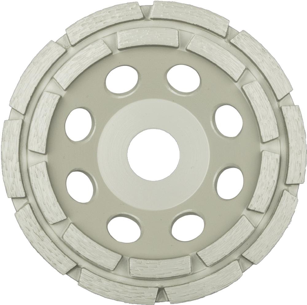 DS 300 B Diamond cup grinding wheel, 4-1/2 x 5/16 x 7/8 Inch 14 segments 8,2 x 5,5 mm, two-rowed<span class=' ItemWarning' style='display:block;'>Item is usually in stock, but we&#39;ll be in touch if there&#39;s a problem<br /></span>