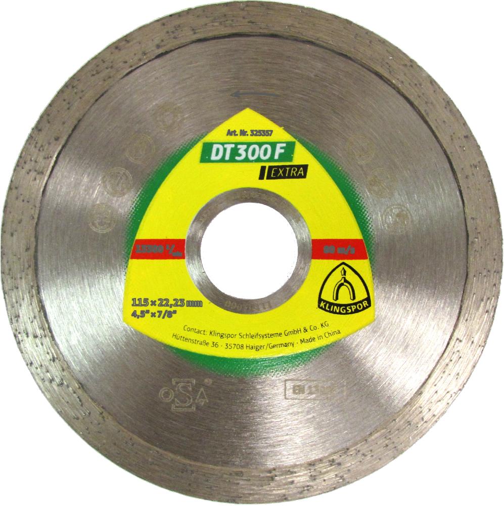 DT 300 F diamond cutting blades, 4-1/2 x 1/16 x 7/8 Inch 1/16 x 1/4 Inch, closed rim<span class=' ItemWarning' style='display:block;'>Item is usually in stock, but we&#39;ll be in touch if there&#39;s a problem<br /></span>