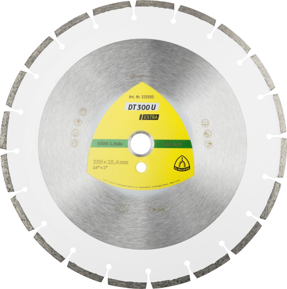 DT 300 U diamond blades, 12 x 7/64 x 1 Inch 17 segments 2 x 7/64 x 1/4 Inch, standard serration<span class=' ItemWarning' style='display:block;'>Item is usually in stock, but we&#39;ll be in touch if there&#39;s a problem<br /></span>