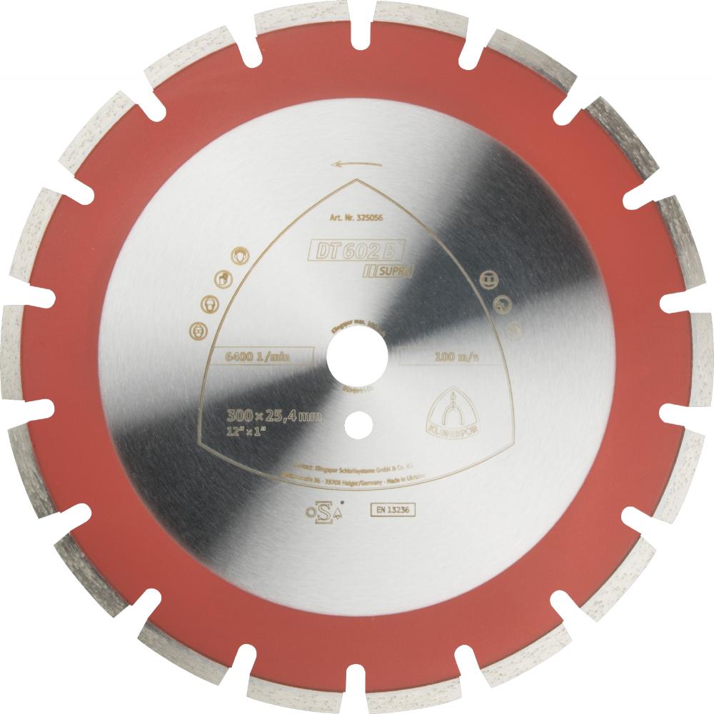 DT 602 B diamond blades, 18 x 9/64 x 1 Inch 26 segments 1-1/2 x 9/64 x 3/8 Inch, wide gullet<span class=' ItemWarning' style='display:block;'>Item is usually in stock, but we&#39;ll be in touch if there&#39;s a problem<br /></span>