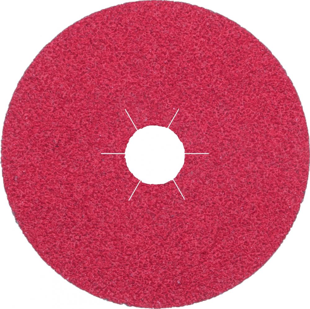 FS 964 fibre discs ceramic, 5 x 7/8 Inch grain 36 star shaped hole<span class=' ItemWarning' style='display:block;'>Item is usually in stock, but we&#39;ll be in touch if there&#39;s a problem<br /></span>