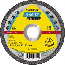 Klingspor Inc 187171 - A 46 TZ Kronenflex® cutting-off wheels, 5 x 1/16 x 7/8 Inch flat