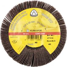 Klingspor Inc 280236 - WSM 617 abrasive mop wheels CS 310 XF, 5 x 3/4 Inch grain 40 thread 5/8"