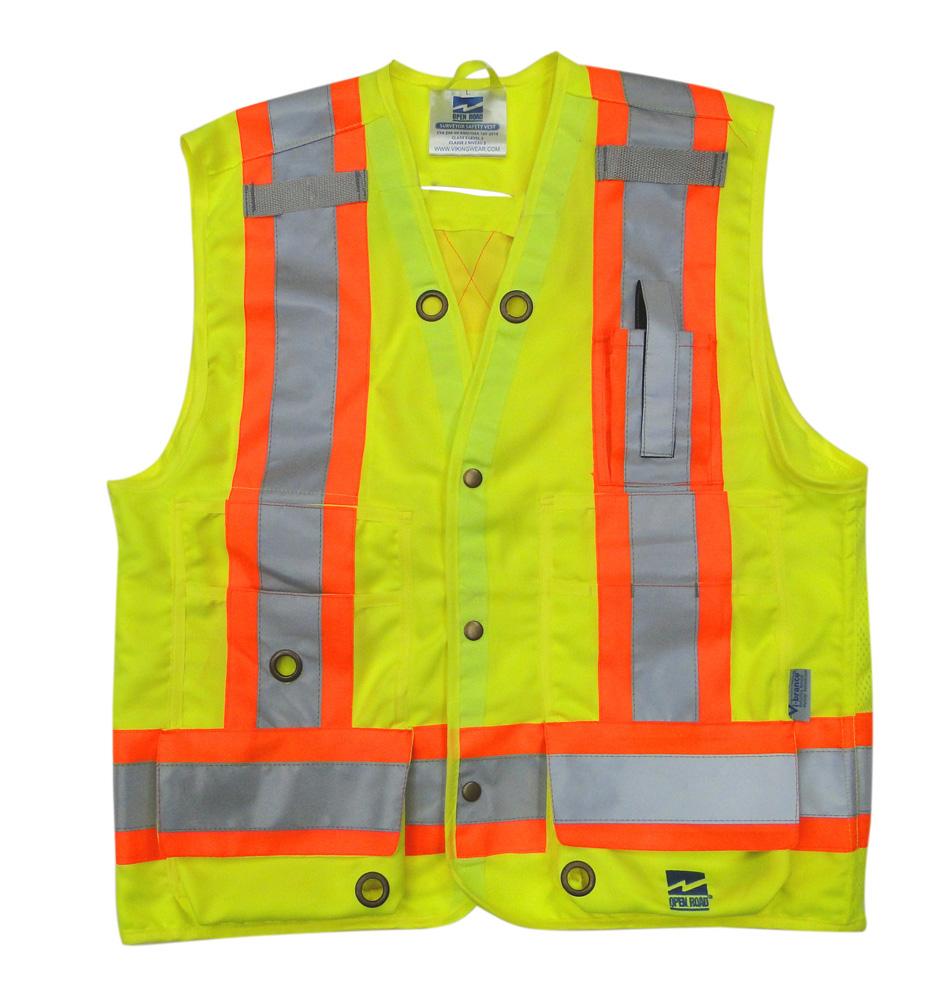 Open Road Surveyor Safety Vest<span class=' ItemWarning' style='display:block;'>Item is usually in stock, but we&#39;ll be in touch if there&#39;s a problem<br /></span>