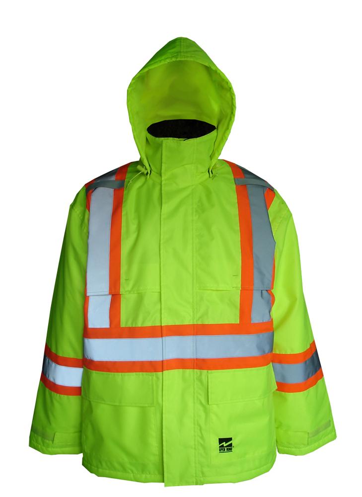 Open Road Hi-Vis 150D Insulated Rain Jacket<span class=' ItemWarning' style='display:block;'>Item is usually in stock, but we&#39;ll be in touch if there&#39;s a problem<br /></span>