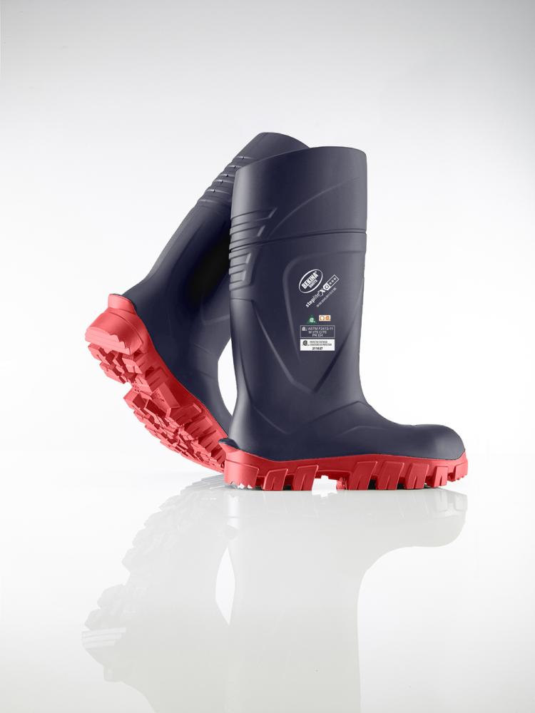Bekina Steplite Xci Navy Blue PU Boots XC90BR 10 Raider Hansen