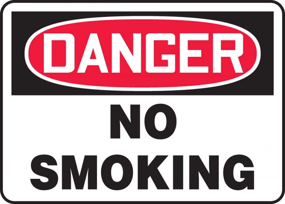Safety Sign, DANGER NO SMOKING, 7&#34; x 10&#34;, Plastic<span class=' ItemWarning' style='display:block;'>Item is usually in stock, but we&#39;ll be in touch if there&#39;s a problem<br /></span>