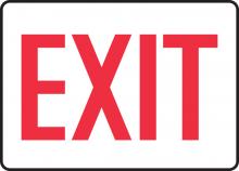 Accuform MADC531VA - Safety Sign, EXIT (red/white), 7" x 10", Aluminum