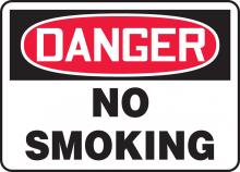 Accuform MSMK132VP - Safety Sign, DANGER NO SMOKING, 7" x 10", Plastic
