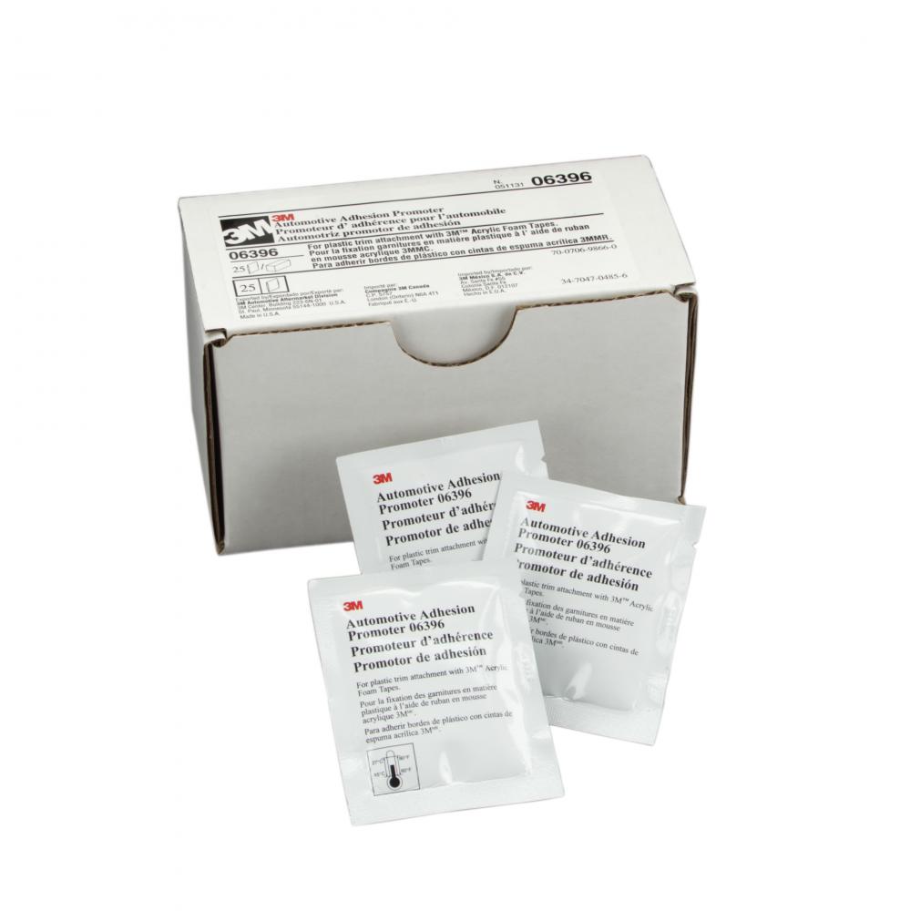 3M™ Automotive Adhesion Promoter, 06396, sponge applicator packet, 2.5 cc, 25 per box<span class=' ItemWarning' style='display:block;'>Item is usually in stock, but we&#39;ll be in touch if there&#39;s a problem<br /></span>