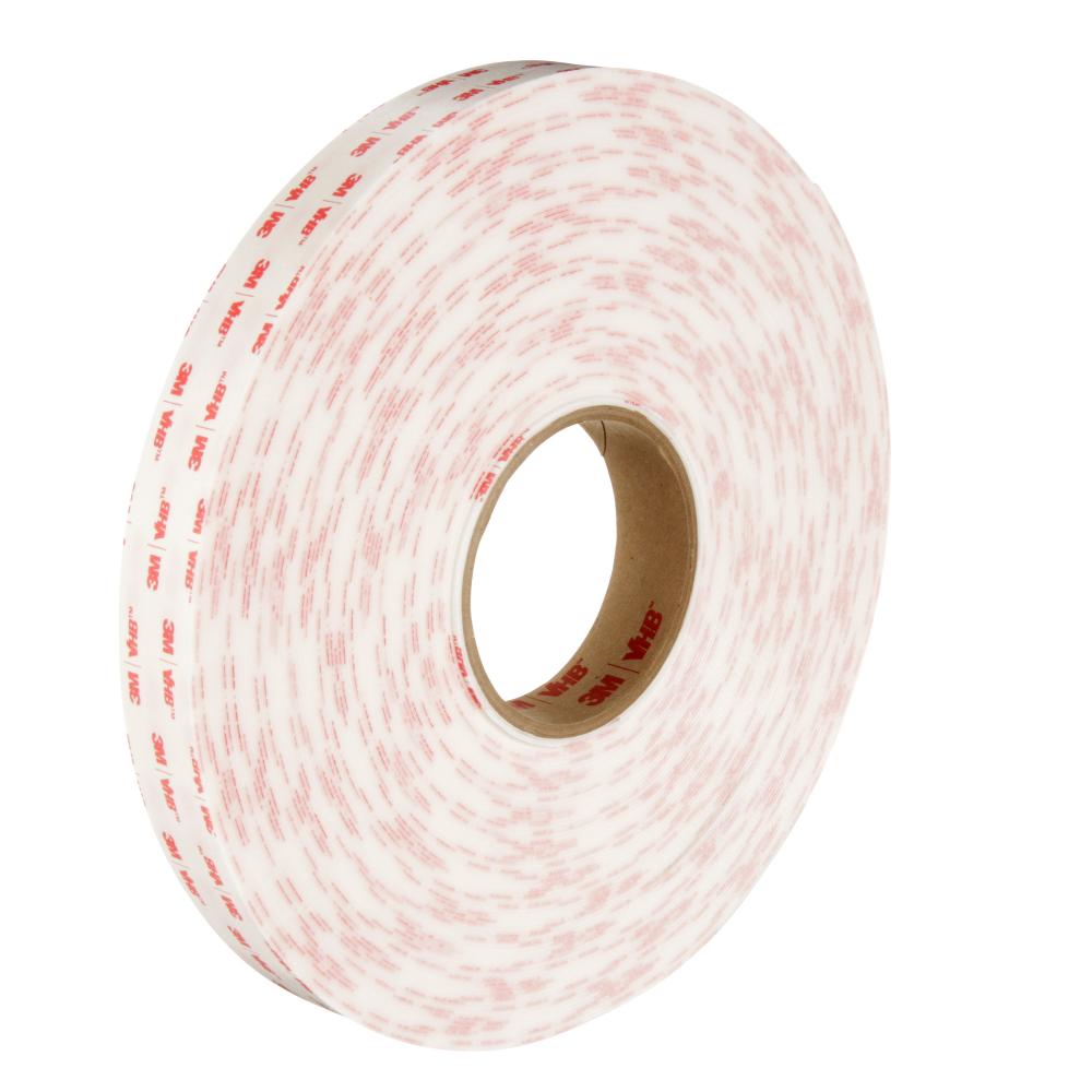 3M™ VHB™ Tape, 4950, white, 1.0 in x 36.0 yd x 45.0 mil<span class=' ItemWarning' style='display:block;'>Item is usually in stock, but we&#39;ll be in touch if there&#39;s a problem<br /></span>