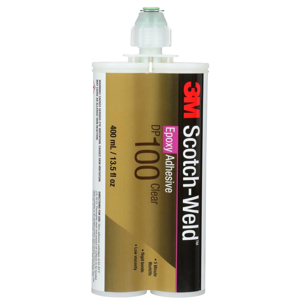 3M™ Scotch-Weld™ Epoxy Adhesive, DP100, clear, 14.07 fl. oz. (400 ml)<span class=' ItemWarning' style='display:block;'>Item is usually in stock, but we&#39;ll be in touch if there&#39;s a problem<br /></span>