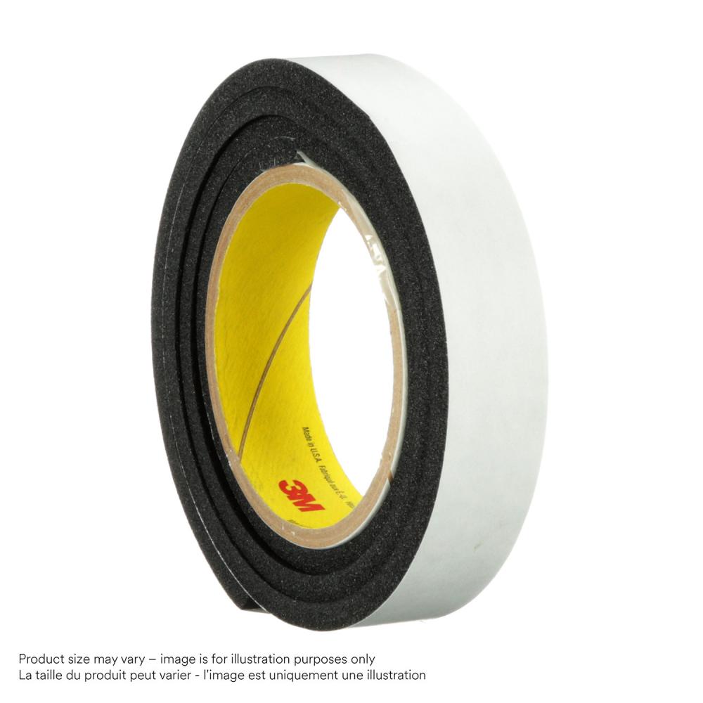 3M™ Vinyl Foam Tape, 4714, black, 1.0 in x 18.0 yd (2.5 cm x 16.5 m)<span class=' ItemWarning' style='display:block;'>Item is usually in stock, but we&#39;ll be in touch if there&#39;s a problem<br /></span>